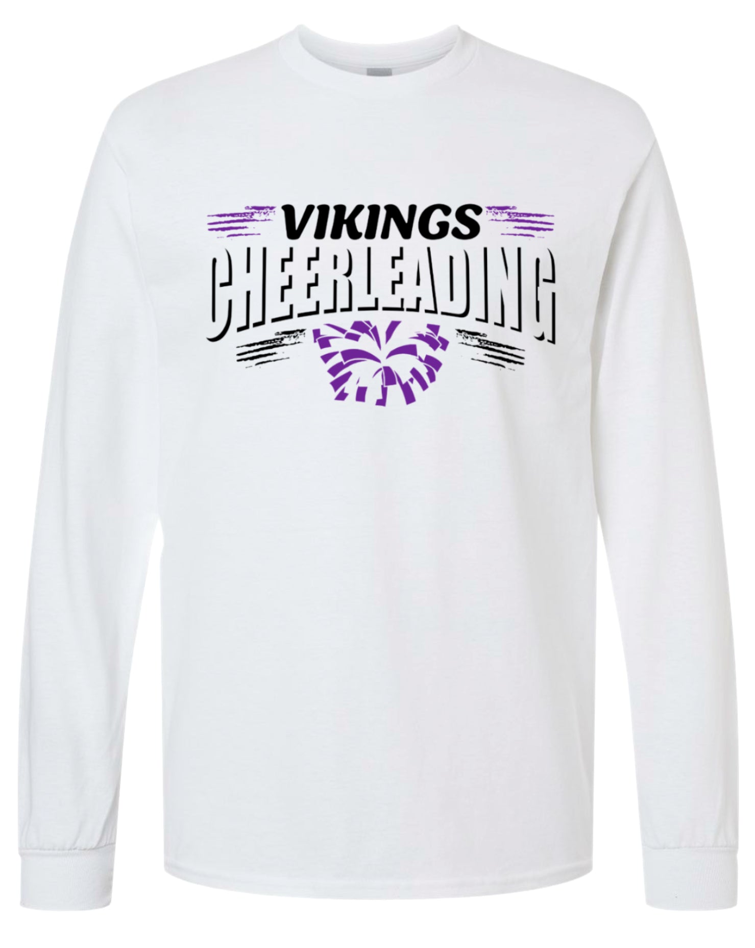 Long Sleeve White Cheer Banner
