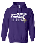 Hoodie Purple Yard Line Viking