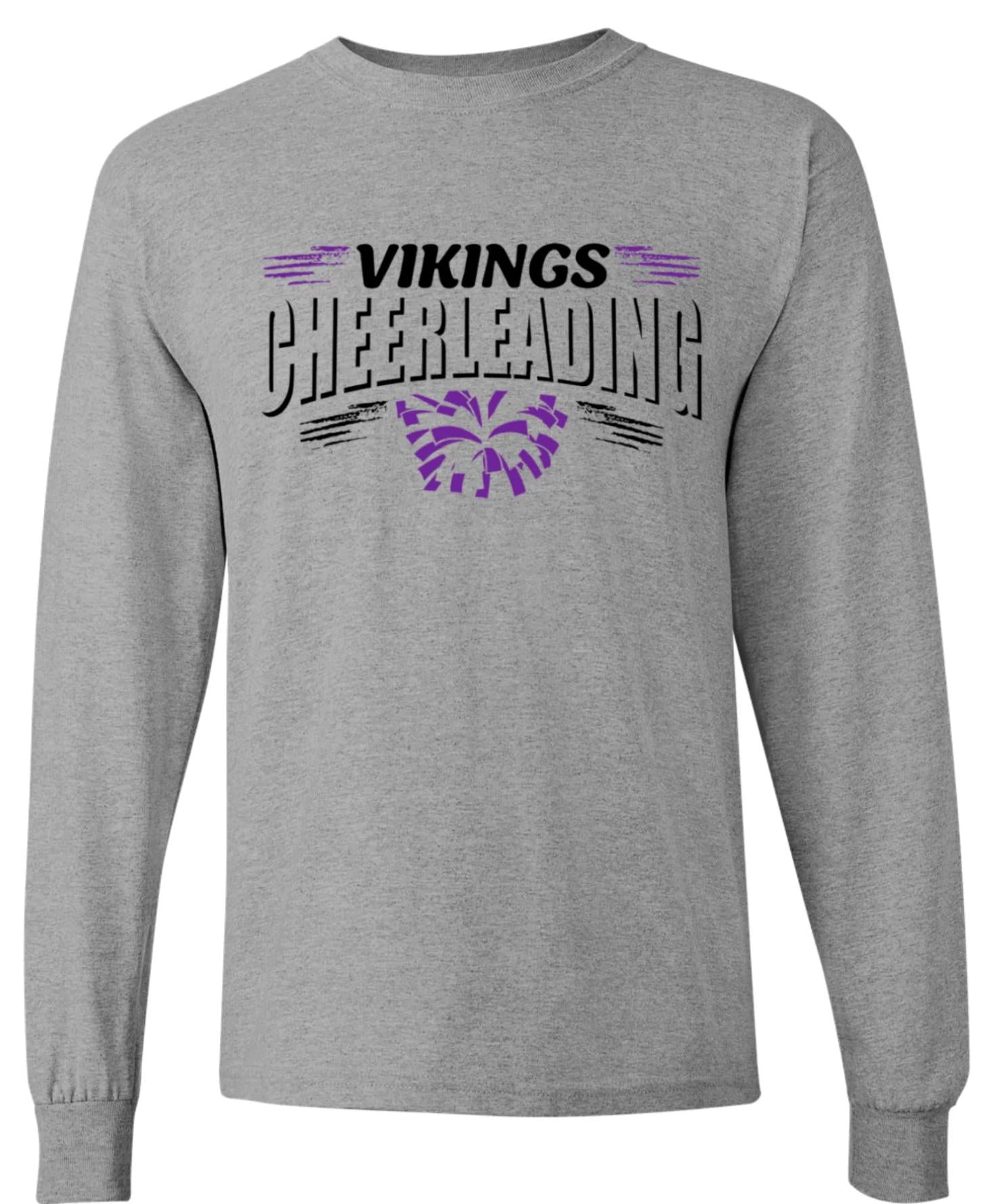 Long Sleeve Sport Grey Cheer Banner