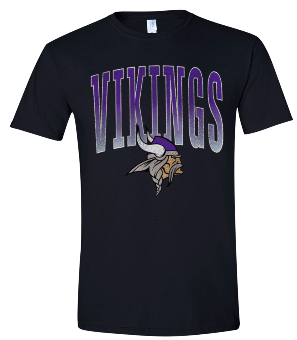 T-Shirt Black Varsity Large Viking