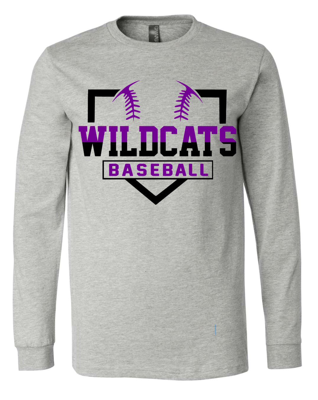 Long Sleeve Gray Wildcats Base
