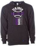 Hoodie Black Viking BB Vert Badge 7