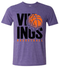 T-Shirt Vikings Basketball Stack Heather Purple