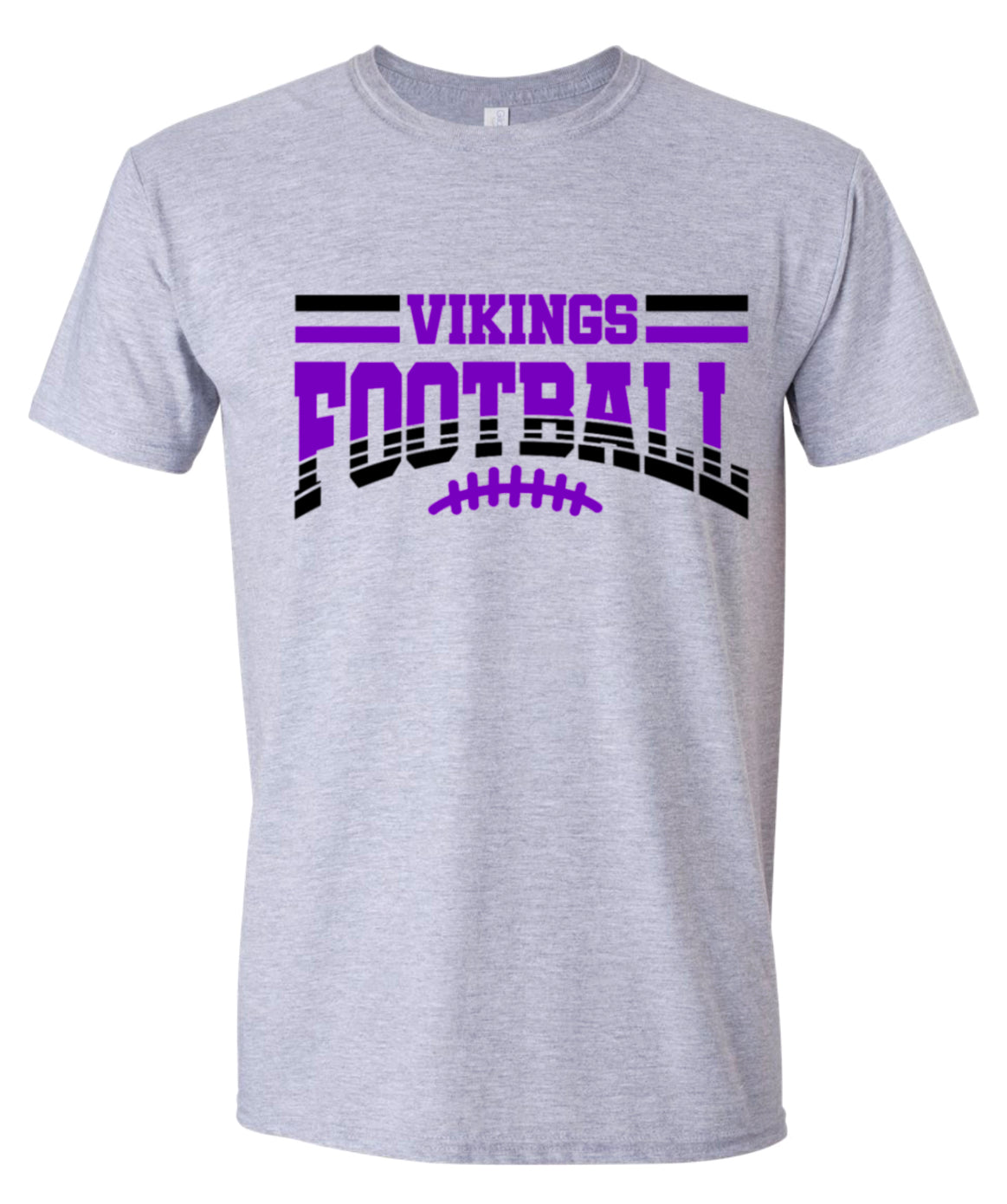 T-Shirt Sport Grey Football Banner Arch