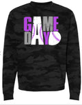 Crew Neck Black Camo Game Day Baseball Stack 1