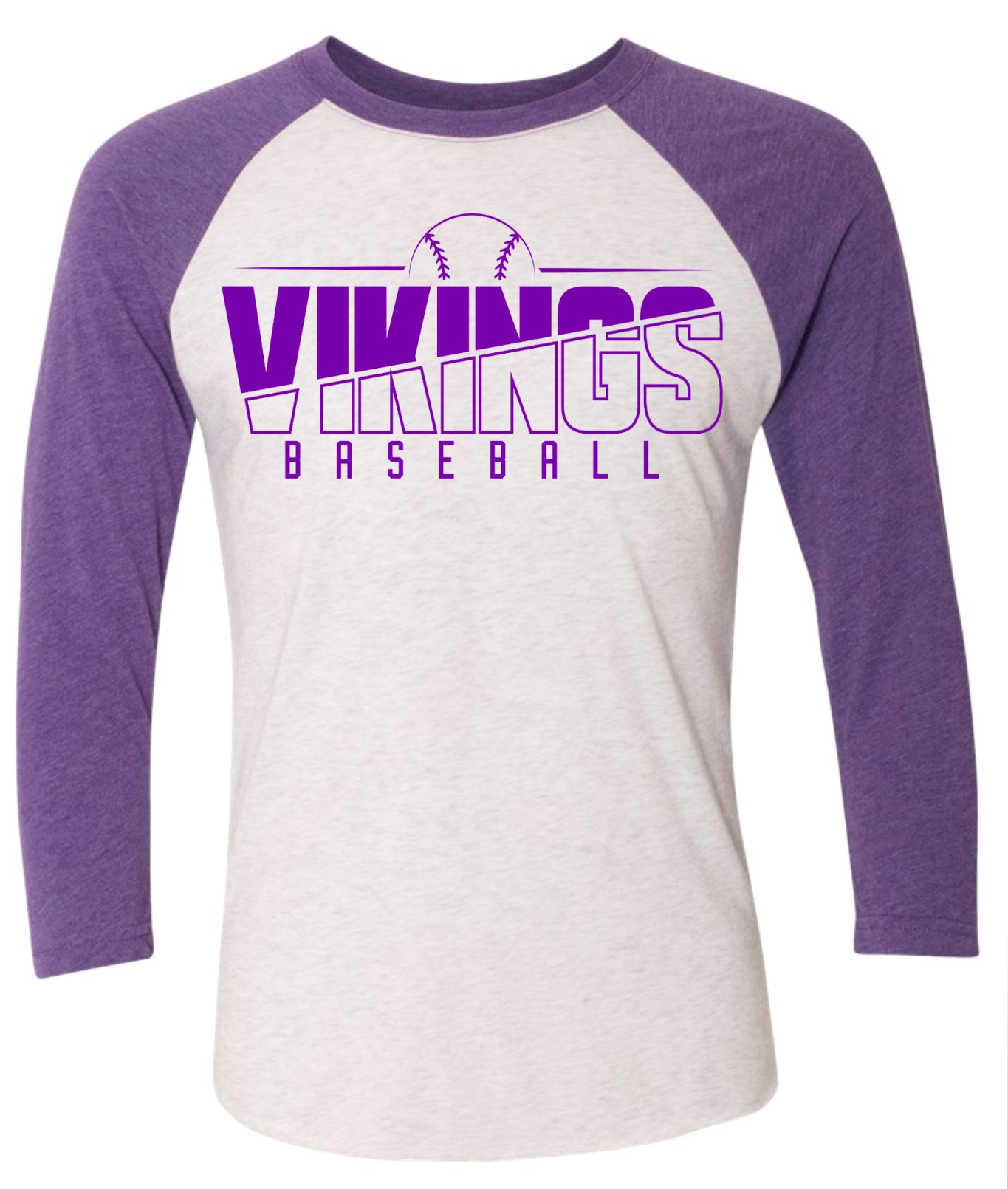 Long Sleeve Purple Design 3/4 sleeve Viking Slide 14