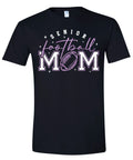 T-Shirt Black Faux Glitter Senior Mom