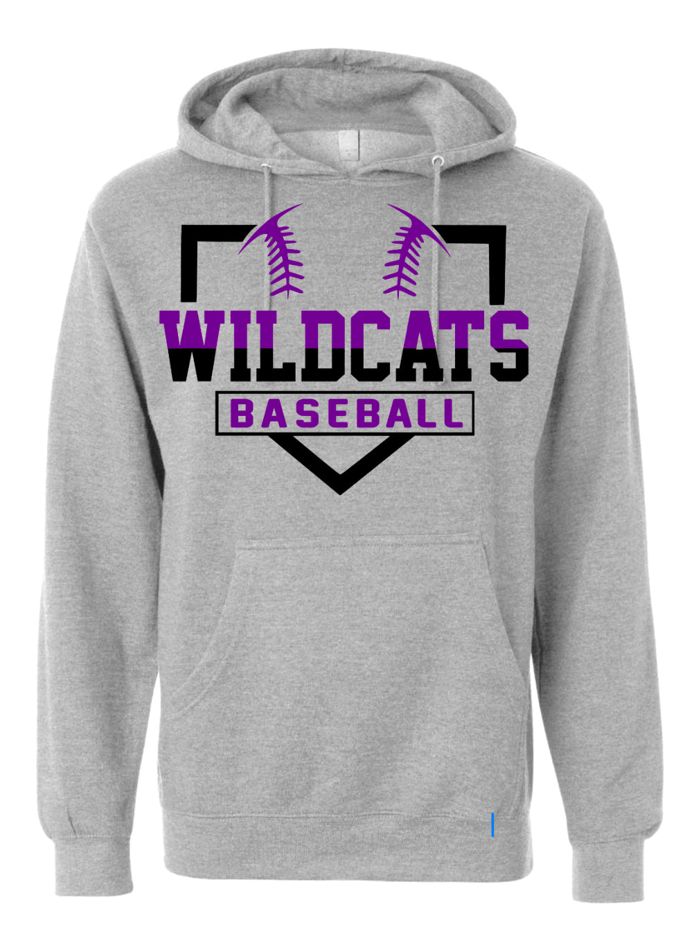 Hoodie Gray Wildcats Base
