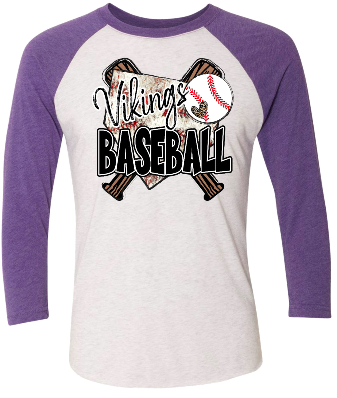 Long Sleeve Purple 3/4 sleeve Base/Bat Viking 1