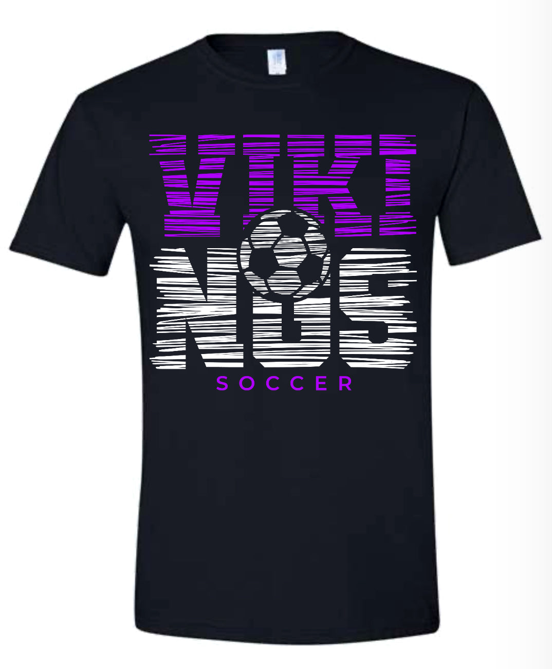 T-Shirt Black Viking White Noise 3