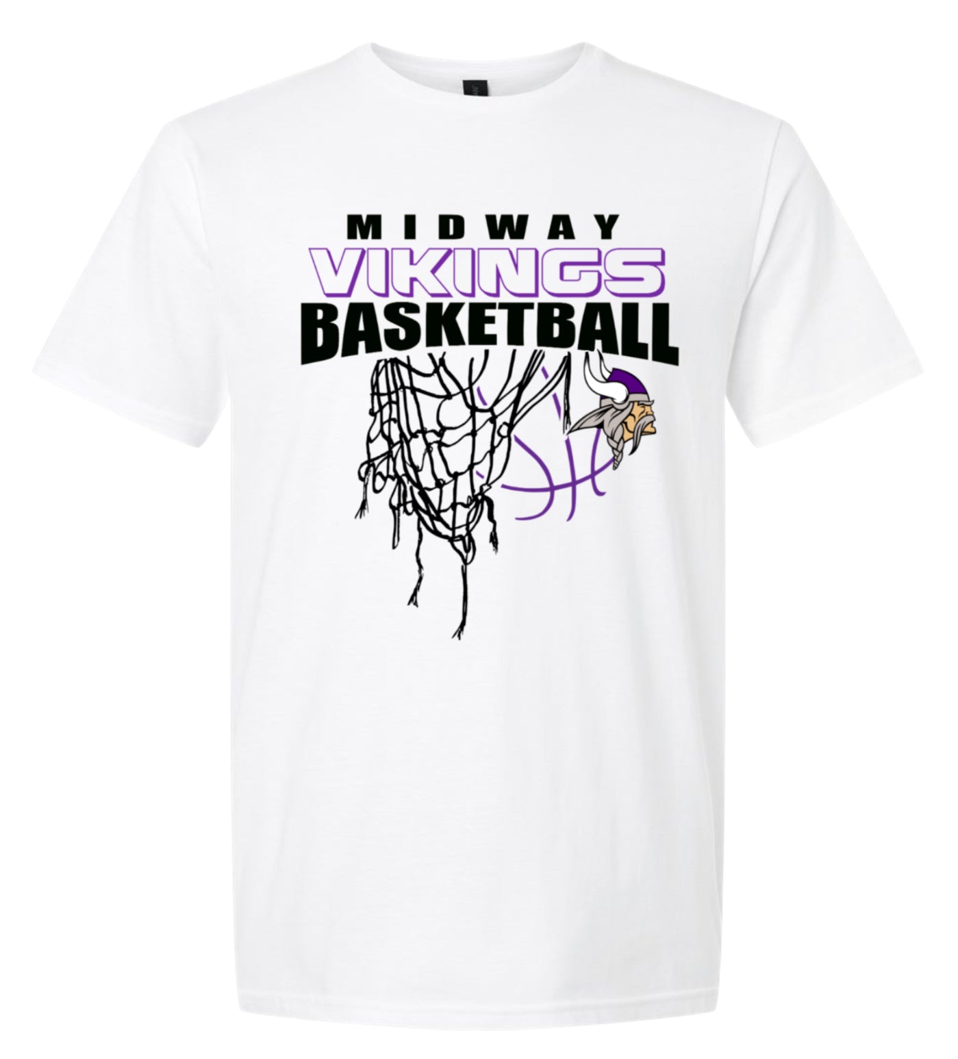T-shirt Midway Vikings Net White