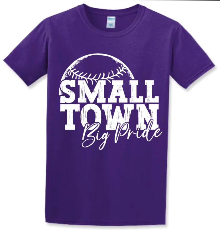 T-Shirt Purple Small Town 7
