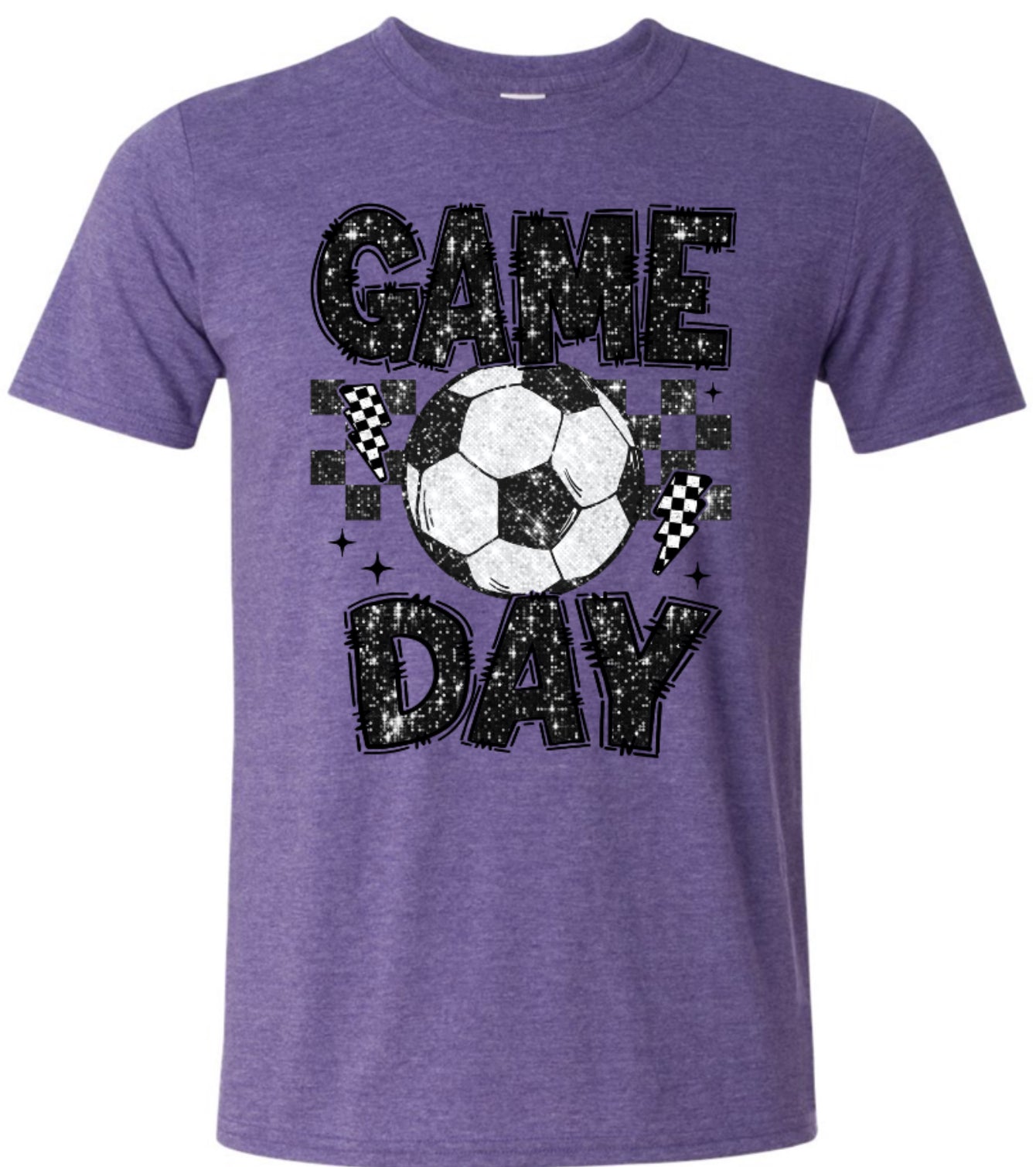 T-Shirt Heather Purple Retro Game Day 5