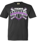 T-Shirt Graphite Cross Bat Viking 3