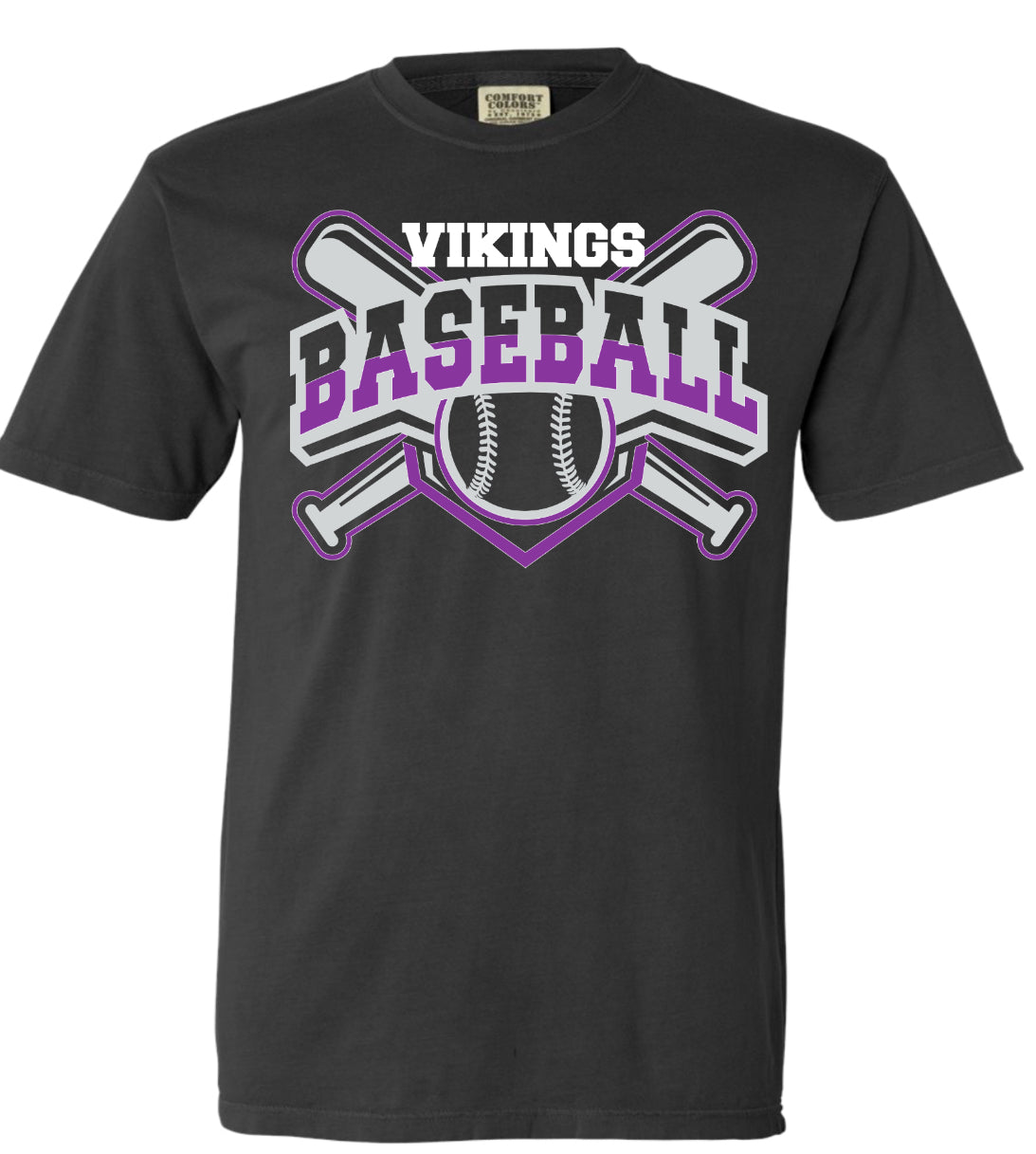 T-Shirt Graphite Cross Bat Viking 3