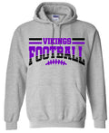 Hoodie Sport Grey Football Banner Arch