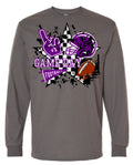 Long Sleeve Charcoal Game Day Grunge