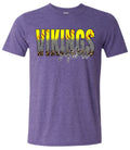 T-Shirt Heather Purple Softball Glitter Fade 10