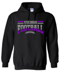 Hoodie Black Football Banner Arch 3