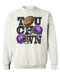 Crew Neck White Touchdown Stacked 2