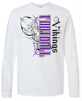 T-Shirt White Viking Pinstripe
