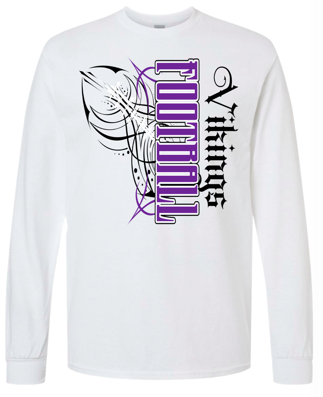 T-Shirt White Viking Pinstripe