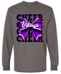 Long Sleeve Charcoal Cheer Repeat