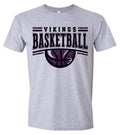 T-shirt Viking Basketball Glitter Sport Grey
