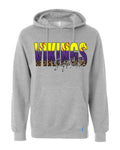 Hoodie Grey Softball Glitter Fade 4
