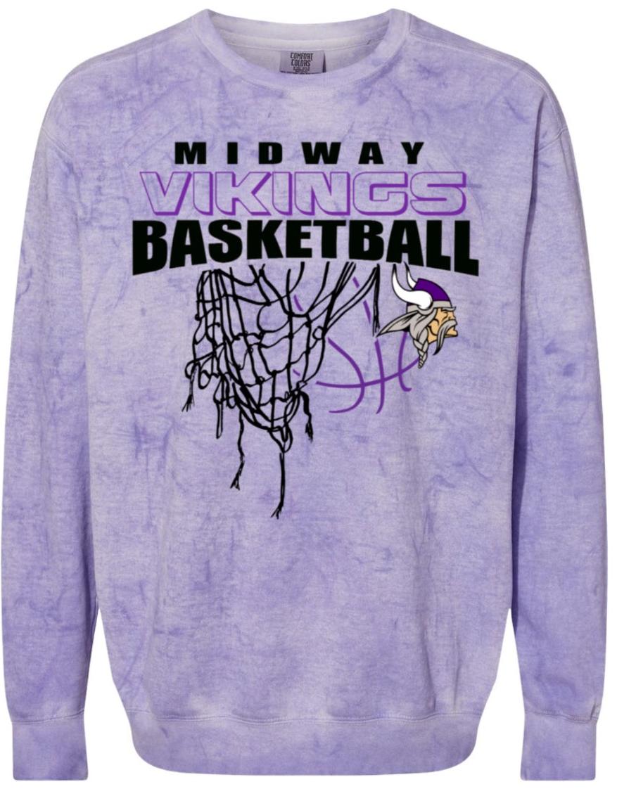 Crew Neck Midway Vikings Net Purple Smoke