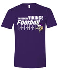 T-Shirt Purple Yard Line Viking