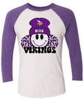 Long Sleeve 3/4 sleeve Smiley Cheer