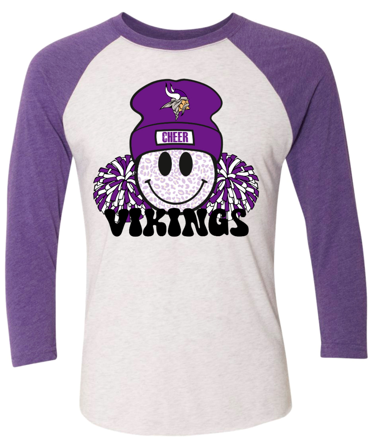 Long Sleeve 3/4 sleeve Smiley Cheer