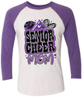 Long Sleeve 3/4 sleeve Senior Mom Cheer Graffiti