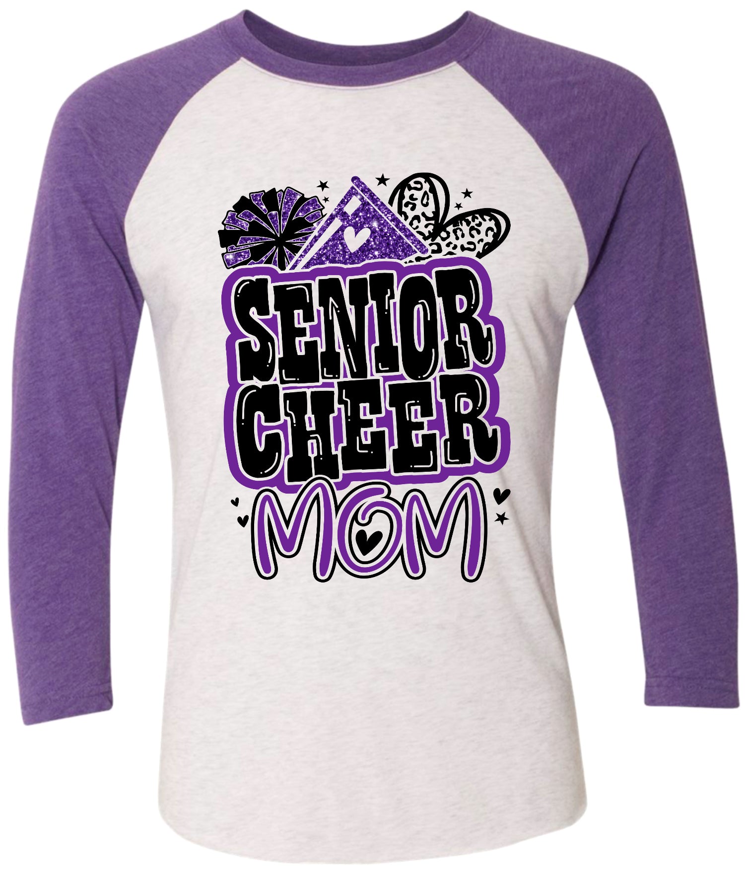 Long Sleeve 3/4 sleeve Senior Mom Cheer Graffiti