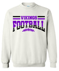 Crew Neck White Football Banner Arch