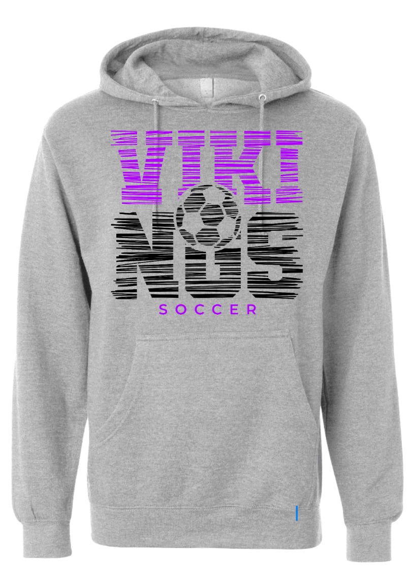 Hoodie Grey Viking White Noise 10