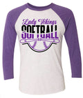 Long Sleeve 3/4 Sleeve Lady Vikings 16
