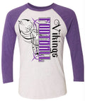 Long Sleeve 3/4 sleeve Viking Pinstripe