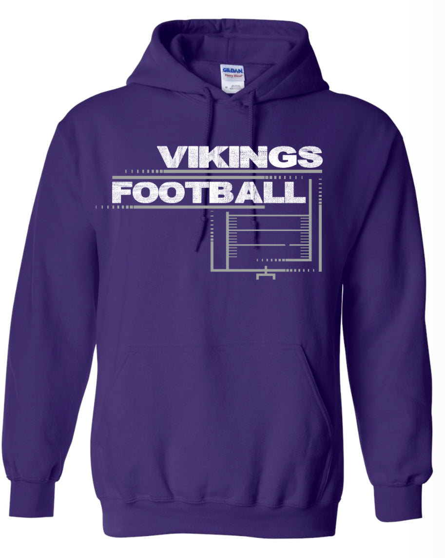 Hoodie Purple Field Football