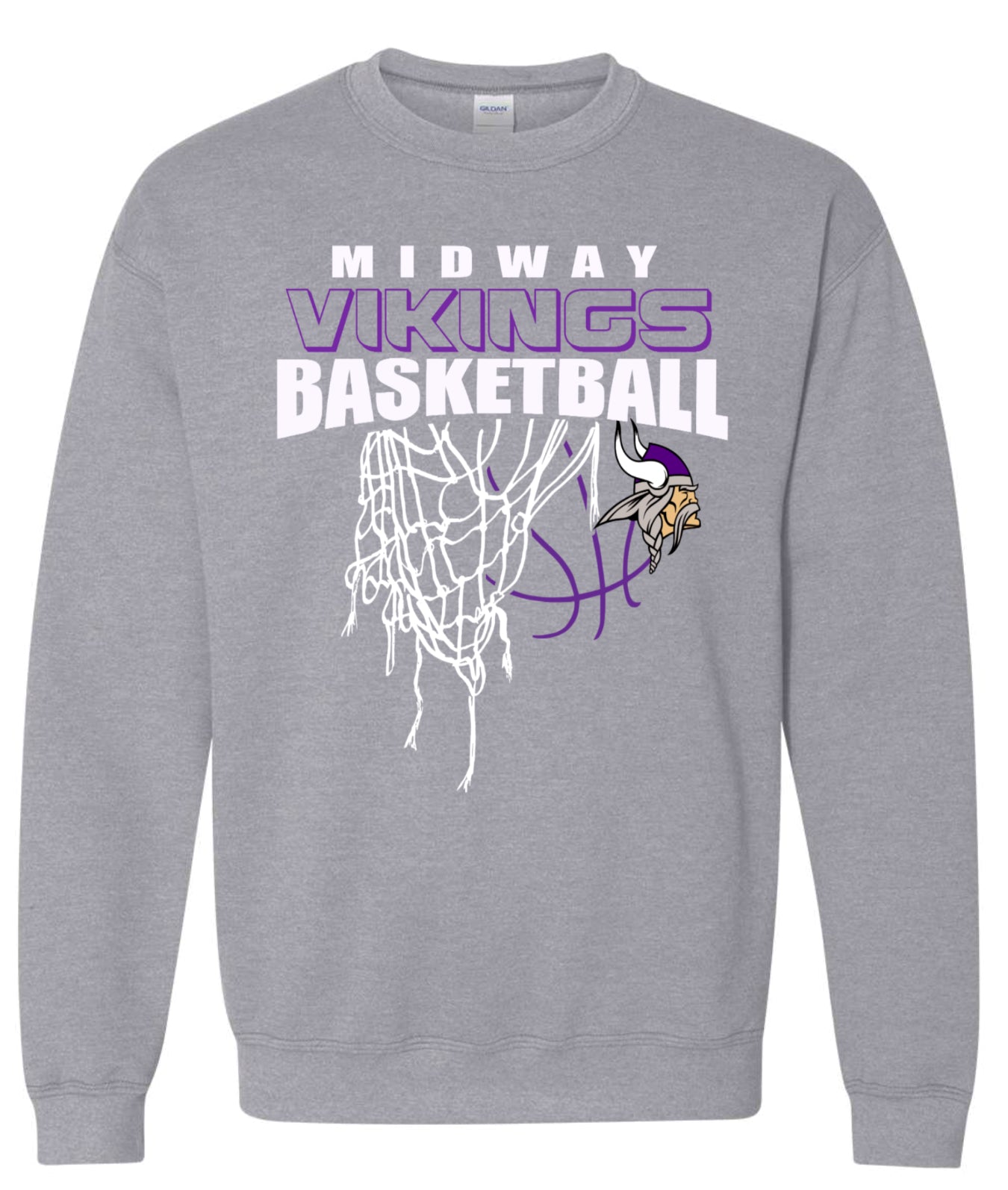 Crew Neck Midway Vikings Net Sport Grey
