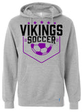Hoodie Grey Viking Pennant 18