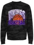 Crew Neck Viking Grunge Basketball Black Camo