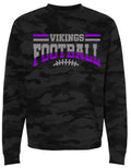 Crew Neck Black Camo Football Banner Arch