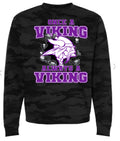 Crew Neck Camo Once a Viking 10