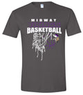 T-shirt Midway Vikings Net Charcoal