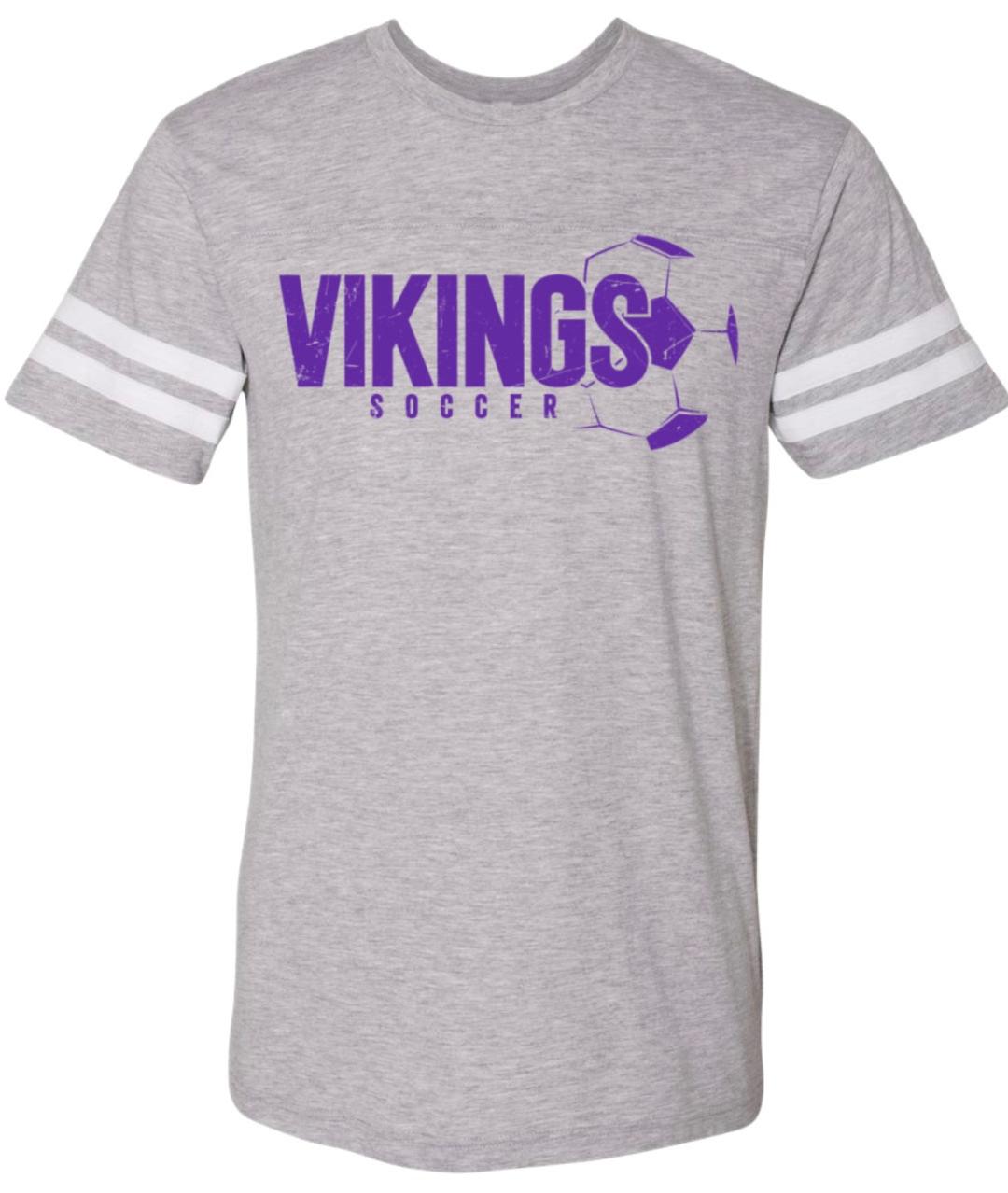 T-Shirt Vintage Jersey Viking Soccer Right 6 (womans cut)