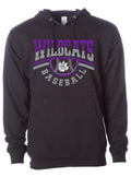 Hoodie Black Wildcats Baseball
