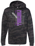 Hoodie Black Camo Viking Pinstripe