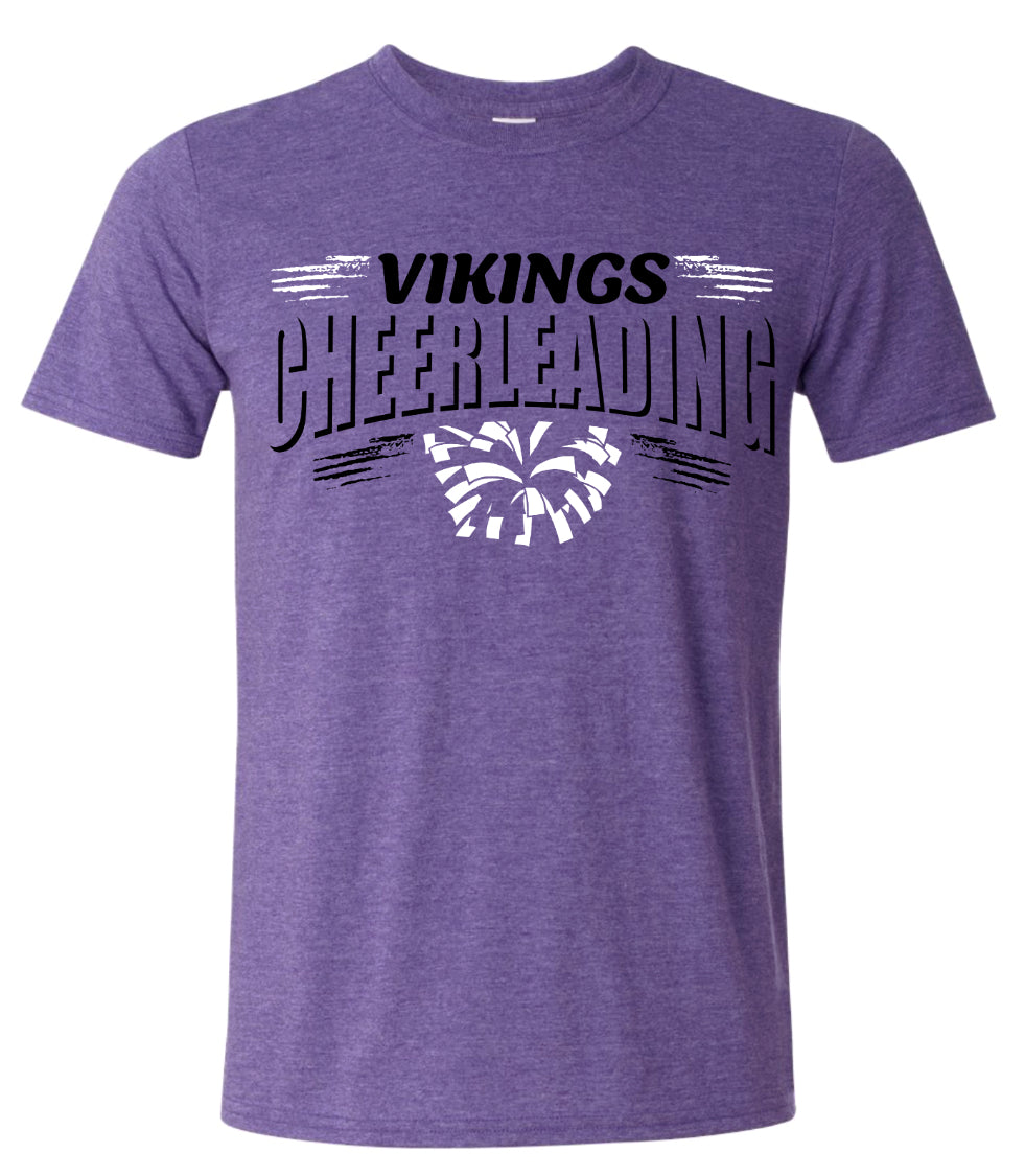 T-Shirt Heather Purple Cheer Banner